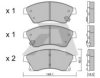 AISIN BPOP-1014 Brake Pad Set, disc brake